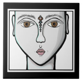 Patroonzwart en wit tegeltje