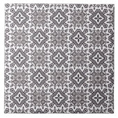 Patroonzwart en wit tegeltje (Voorkant)