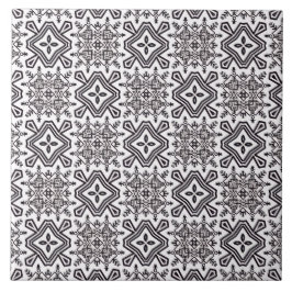 Patroonzwart en wit tegeltje