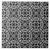 Patroonzwart en wit tegeltje (Voorkant)