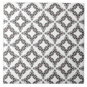 Patroonzwart en wit tegeltje (Voorkant)