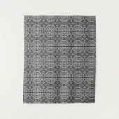 Patroonzwart en wit wandkleed (Voorkant)