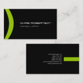 Patroonzwart wit groen aantrekkelijk Visitekaartje (Voorkant / Achterkant)