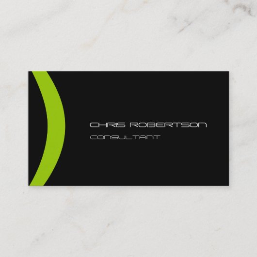 Patroonzwart wit groen aantrekkelijk Visitekaartje (Voorkant)
