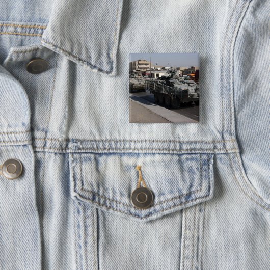 patrouille vierkante button 5,1 cm (In situ)