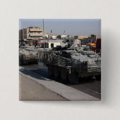 patrouille vierkante button 5,1 cm (Voorkant)