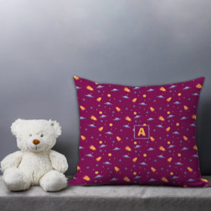 Patruimtelavendel oranje rood burgundy letter kussen