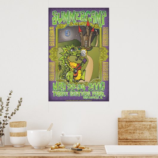 Pats Dragon for camp_final_zazzle Poster (Keuken)