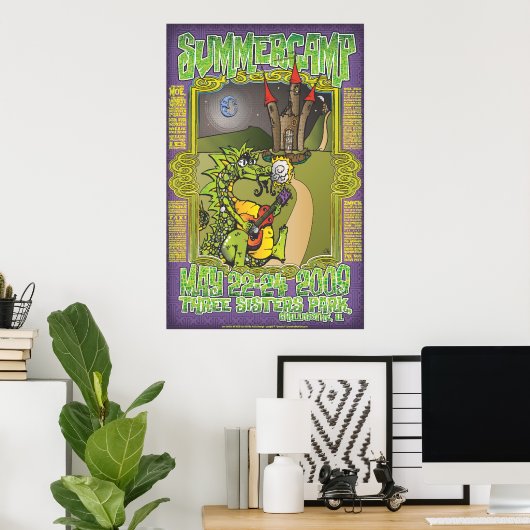 Pats Dragon for camp_final_zazzle Poster (Thuiskantoor)