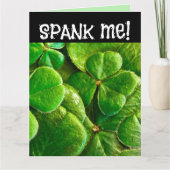 PATS ME! IK BEN IERS! ST.PATRICKS DAG FUNNY KAART (Voorkant)