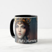 Pat's Morning Cafeïne Gepersonaliseerde  Mok (Voorkant links)