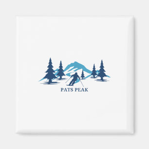Pats Peak New Hampshire Ski Resort Skiën Skier _1 Magneet