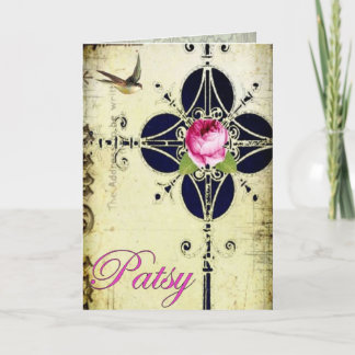 Patsy cross notitiekaartje