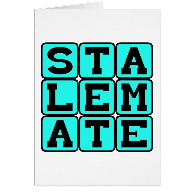 Patt, Competitieve Stagnatie in Schaken (Voorkant)