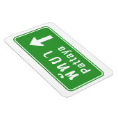 Pattaya Ahead ⚠ Thai Highway Traffic Sign ⚠ Magneet (Rechterzijde)