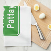 Pattaya Ahead ⚠ Thai Highway Traffic Sign ⚠ Theedoek (Quarter Fold)