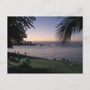Pattaya Beach Sunset ... Chonburi, Thailand Briefkaart