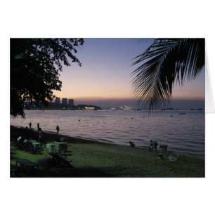 Pattaya Beach Sunset ... Chonburi, Thailand Kaart