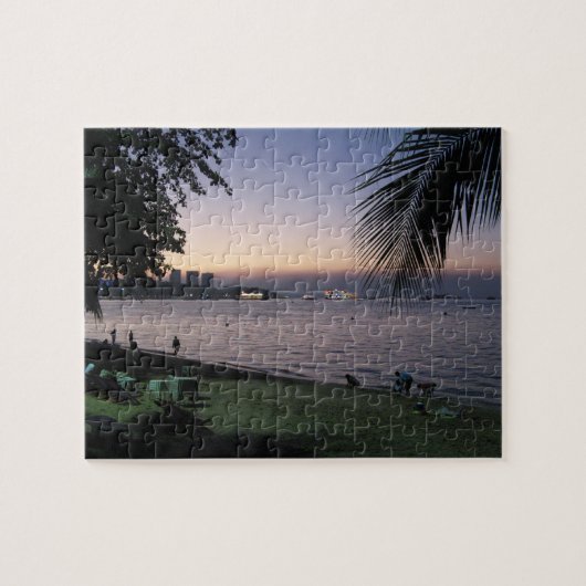 Pattaya Beach Sunset ... Chonburi, Thailand Legpuzzel (Horizontaal)