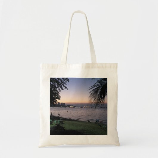 Pattaya Beach Sunset ... Chonburi, Thailand Tote Bag (Voorkant)