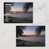 Pattaya Beach Sunset ... Chonburi, Thailand Visitekaartje (Voorkant / Achterkant)