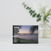 Pattaya Beach Sunset ... Chonburi, Thailand Visitekaartje (Staand voorkant)