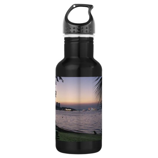 Pattaya Beach Sunset ... Chonburi, Thailand Waterfles (Voorkant)