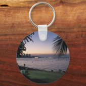 Pattaya Beach Zonsondergang ... Chonburi, Thailand Sleutelhanger (Voorkant)