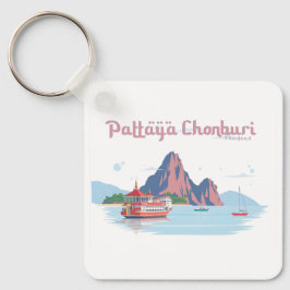 Pattaya Chonburi Thailand Pastelreizen Sleutelhanger