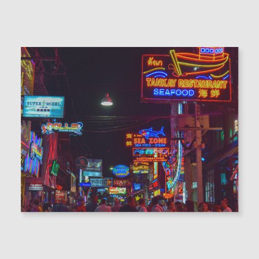 Pattaya of Thailand Magnetic Kaart (Voorkant)