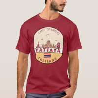 Pattaya Thailand City Skyline Embleem