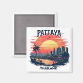 Pattaya Thailand Magneet (Voorkant / Achterkant)