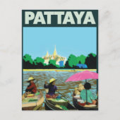 Pattaya Thailand-reisposter Feestdagenkaart (Voorkant)
