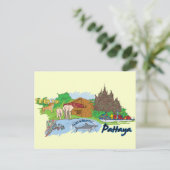 Pattaya Thailand Travel Briefkaart (Staand voorkant)