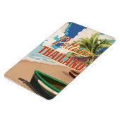 Pattaya Thailand Vintage Travel Poster Magneet (Linkerzijde)