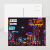 Pattaya Walking Street in Thailand Briefkaart (Voorkant / Achterkant)