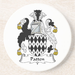 Patten Family Crest Zandsteen Onderzetter