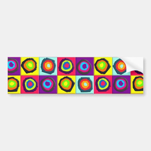 pattercirkels bumpersticker (Voorkant)