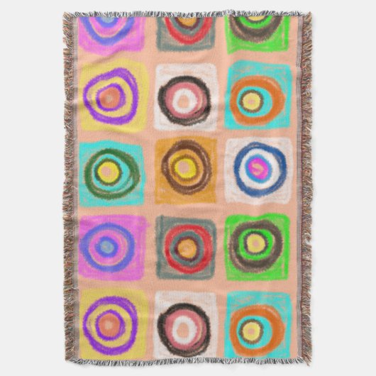 pattercirkels deken (Voorkant Verticaal)