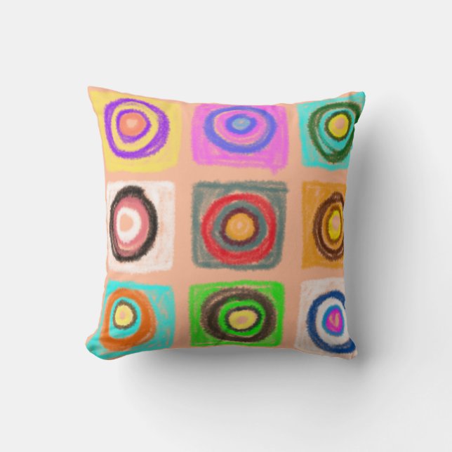 pattercirkels kussen (Voorkant)