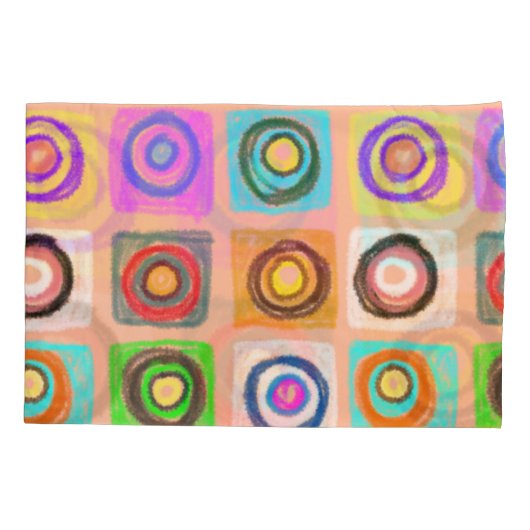 pattercirkels kussensloop (Achterkant-Links)