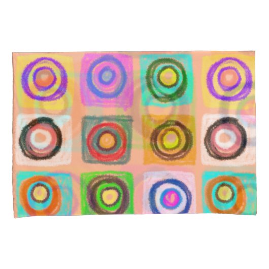 pattercirkels kussensloop (Voorkant-Rechts)