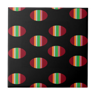 Pattercirkels op zwart tegeltje