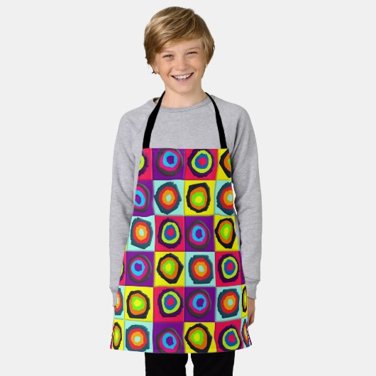 pattercirkels schort (Gedragen)