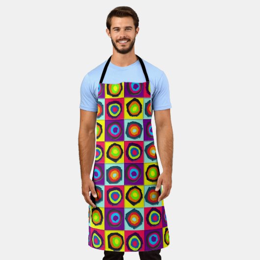 pattercirkels schort (Gedragen)