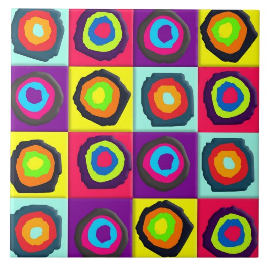 pattercirkels tegeltje (Voorkant)