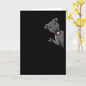 Patterdale angerhond Dog Kaart (Gele Bloem)