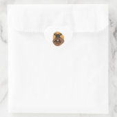 Patterdale doodsbange hart sticker (Tas)