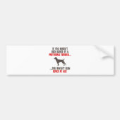 Patterdale Terrier Bumpersticker (Voorkant)