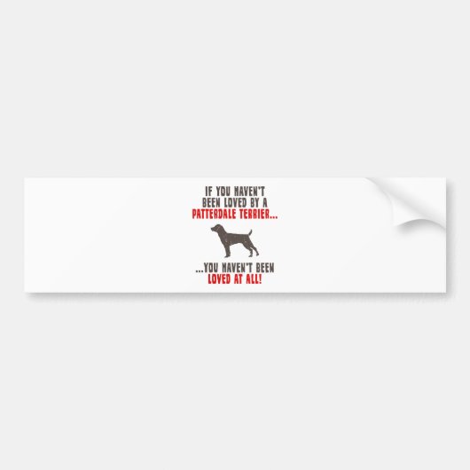 Patterdale Terrier Bumpersticker (Voorkant)